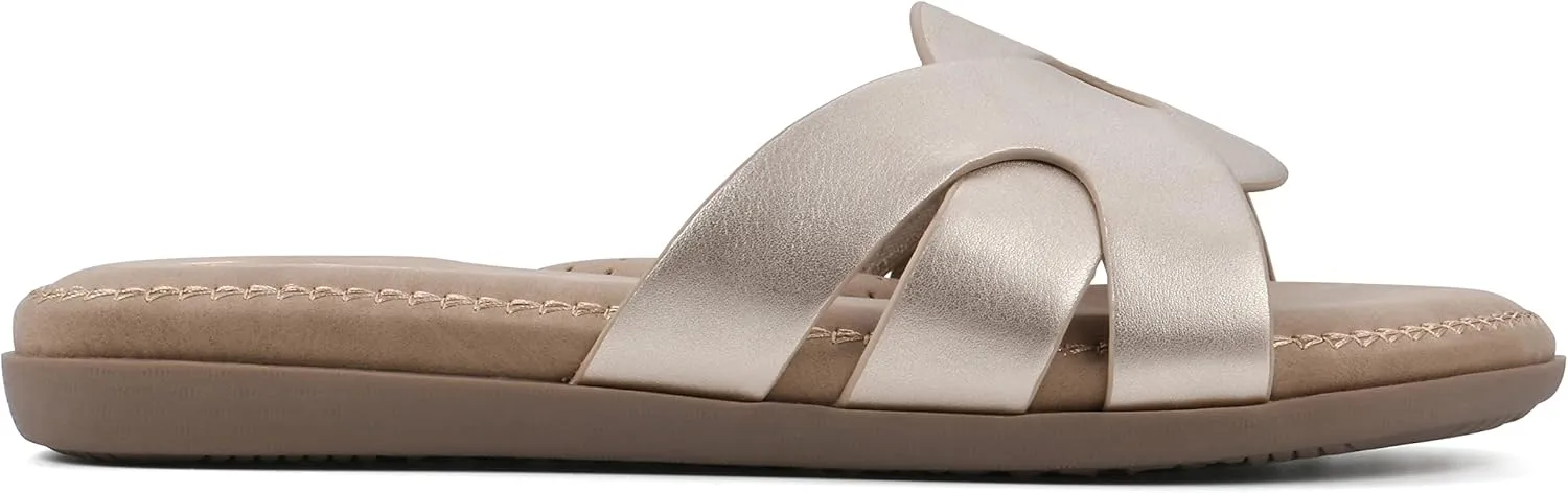 CLIFFS BY WHITE MOUNTAIN Women's Fortunate Woven Slide Sandal