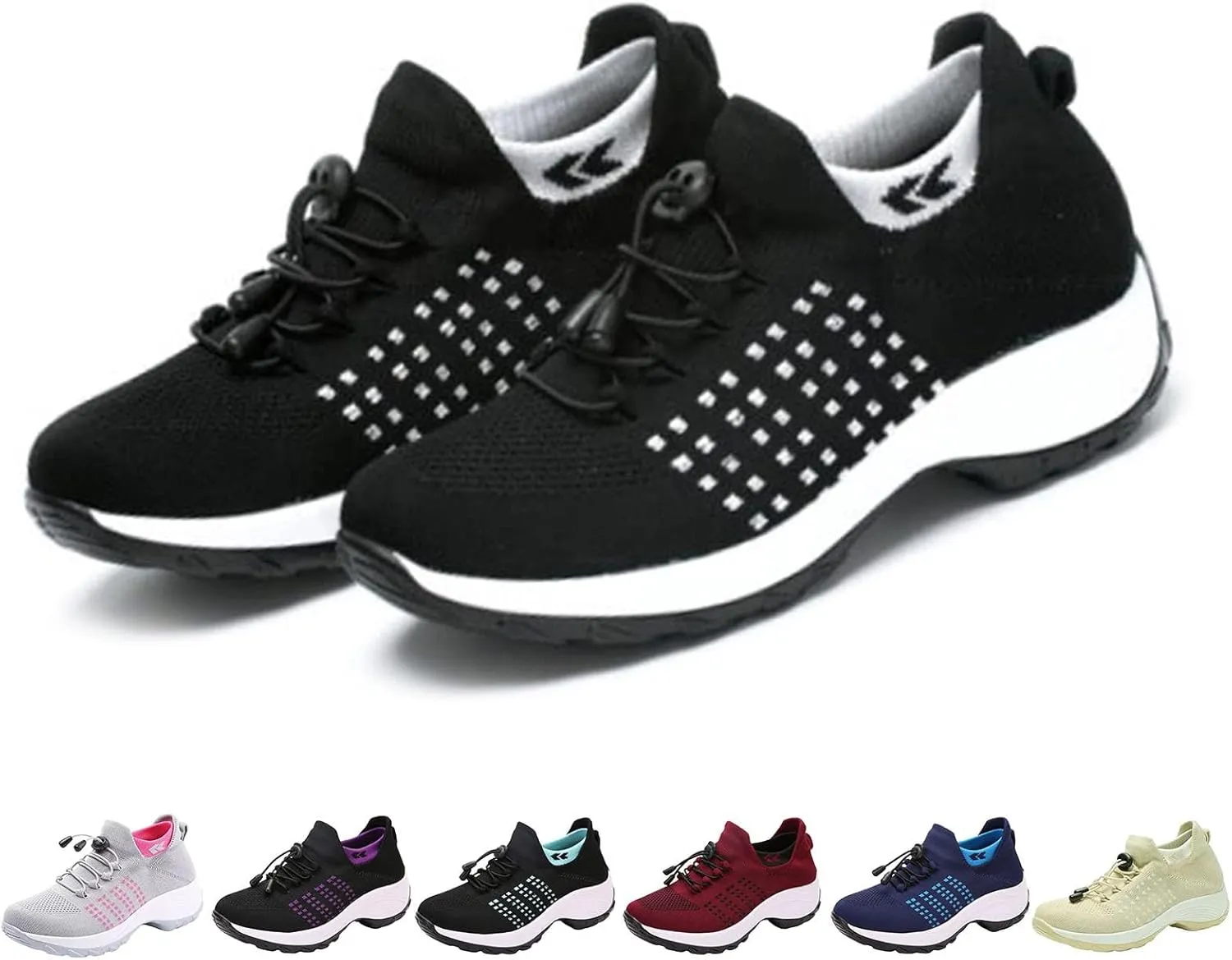 Comfortwear Ortho Stretch Cushion Shoes for Women Plantar Fasciitis, Comfort Wear Ortho Shoes Women Slip On Sneakers