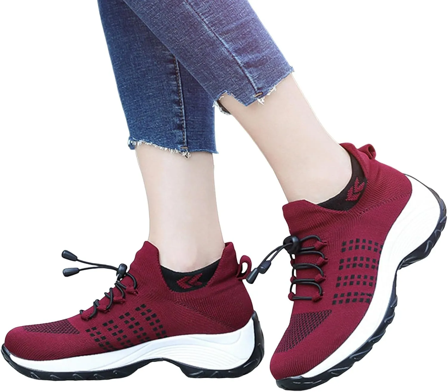 Comfortwear Ortho Stretch Cushion Shoes for Women Plantar Fasciitis, Comfort Wear Ortho Shoes Women Slip On Sneakers