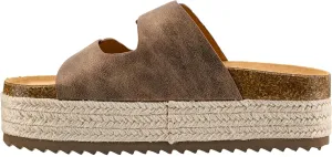 Corkys Footwear No Filter 2-Inch Platform Sandals with Adjustable Buckles and Comfortable Insoles - Stylish & Comfortable Espadrille Sandals - All Day Wear