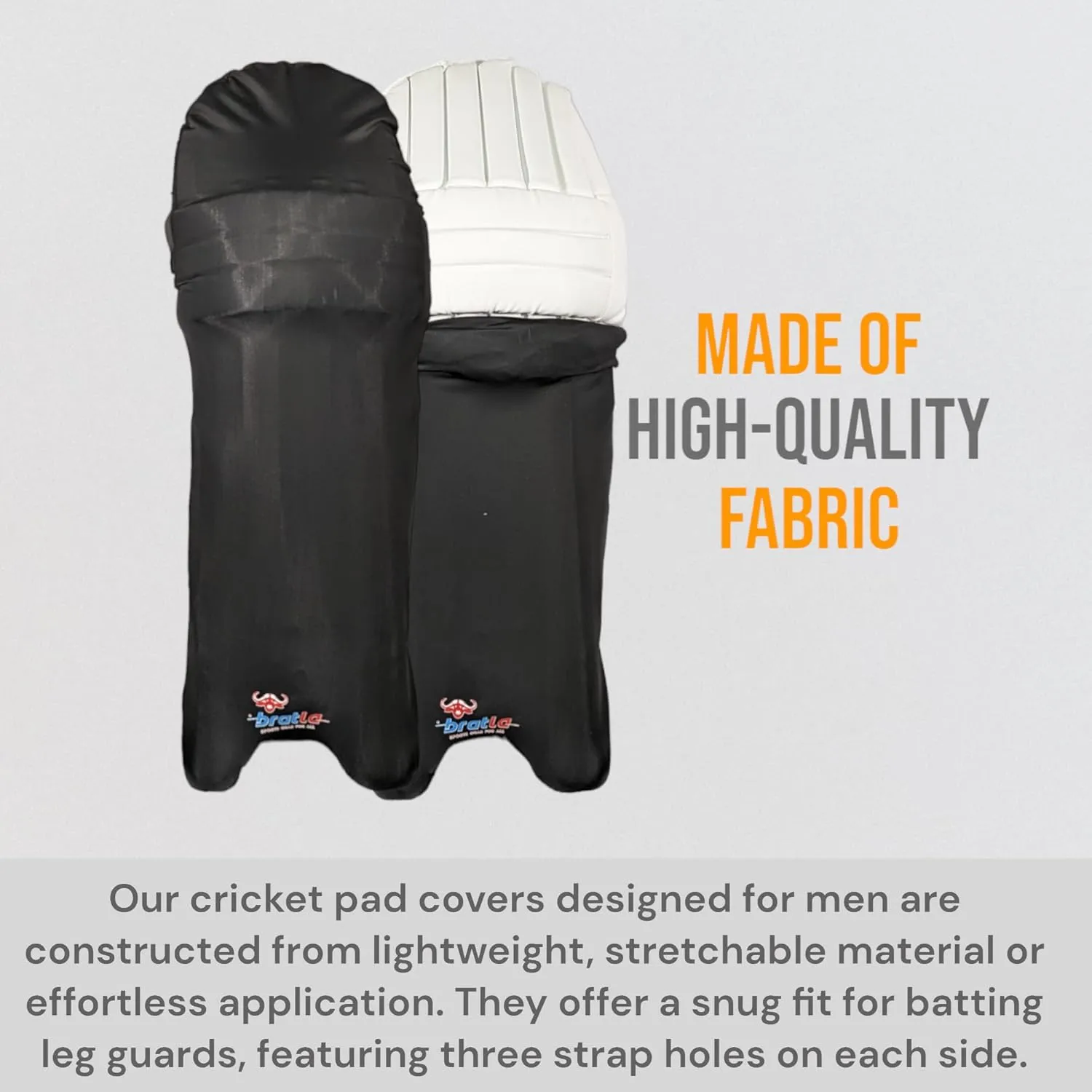 Cricket Batting Pads Covers Color Fit Neatly on Legguards Easily Put On