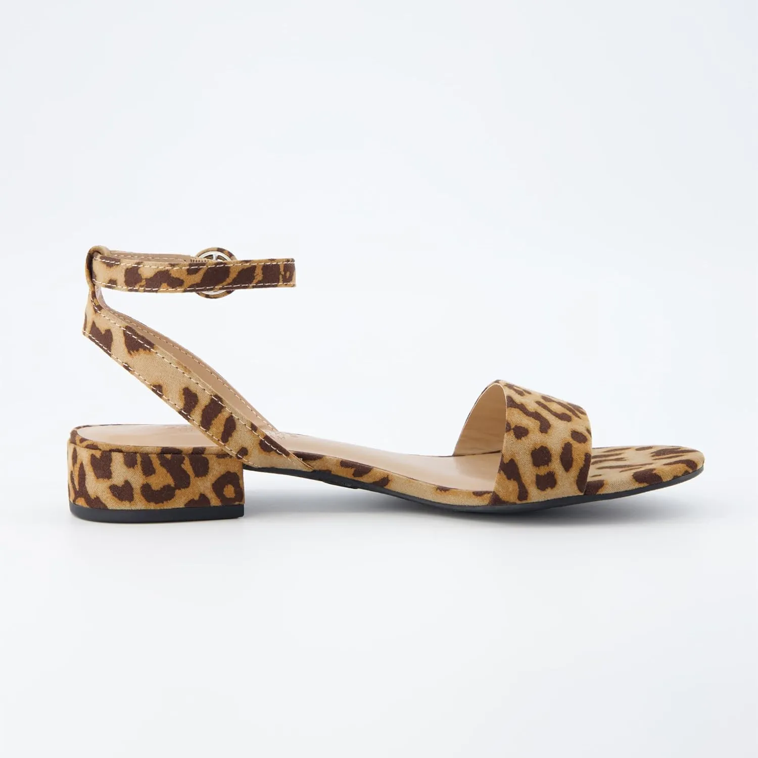 CUSHIONAIRE Women's Nila one band low block heel sandal  Wide Widths Available