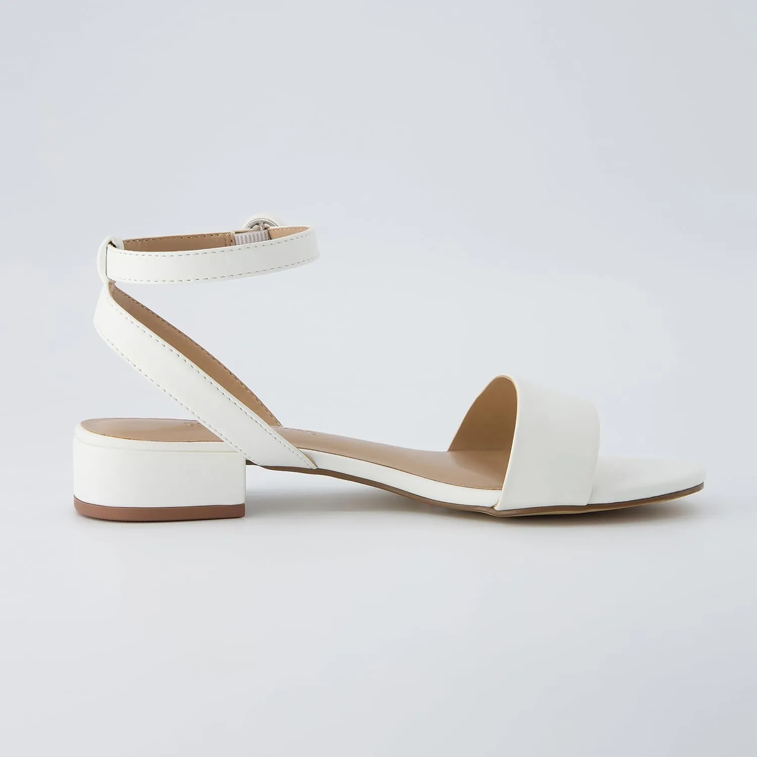 CUSHIONAIRE Women's Nila one band low block heel sandal  Wide Widths Available
