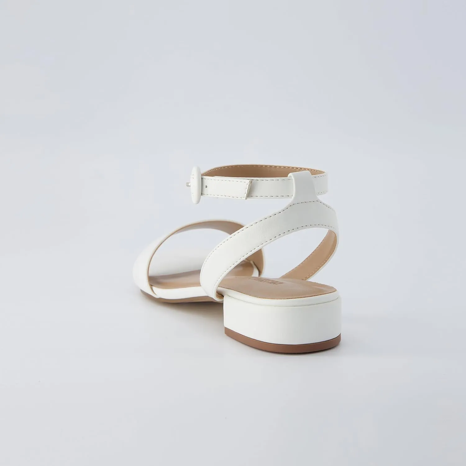 CUSHIONAIRE Women's Nila one band low block heel sandal  Wide Widths Available