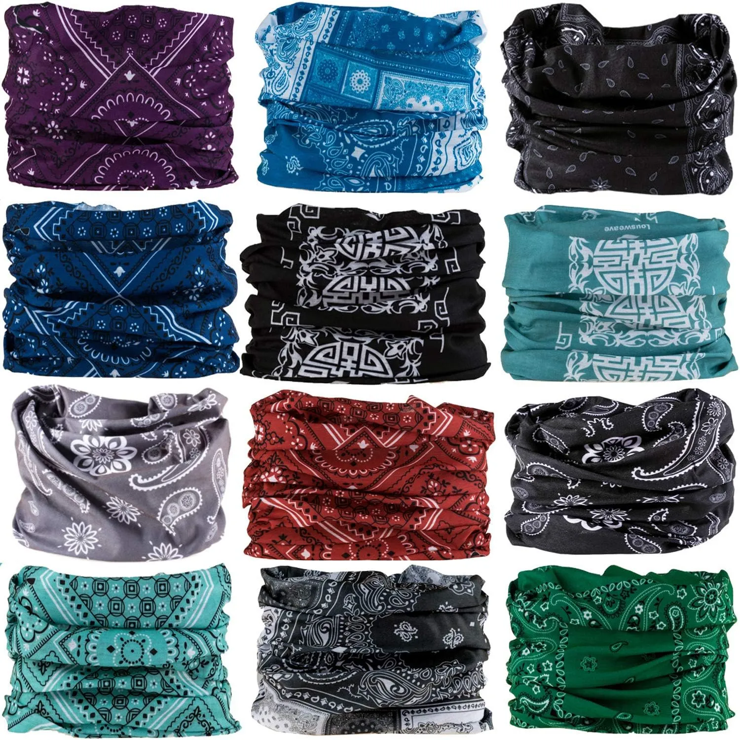 DEMIL Multifunctional Sports Stretchable Seamless Casual Headband Sweatband Magic Camo Scarf Balaclava Headwear Head Wrap