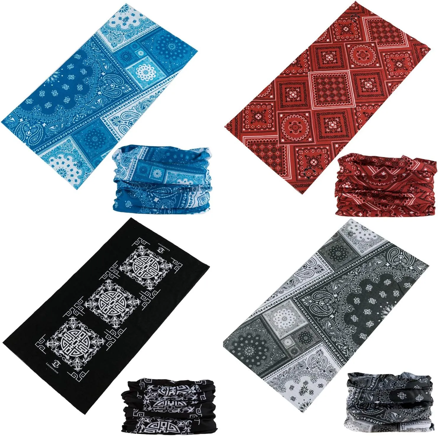 DEMIL Multifunctional Sports Stretchable Seamless Casual Headband Sweatband Magic Camo Scarf Balaclava Headwear Head Wrap