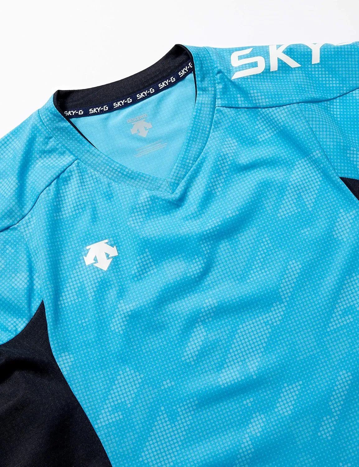 Descente DVB-5928 Short Sleeve Practice Shirt, Sweat Absorbent, Quick Drying, Stretchable, UPF 15