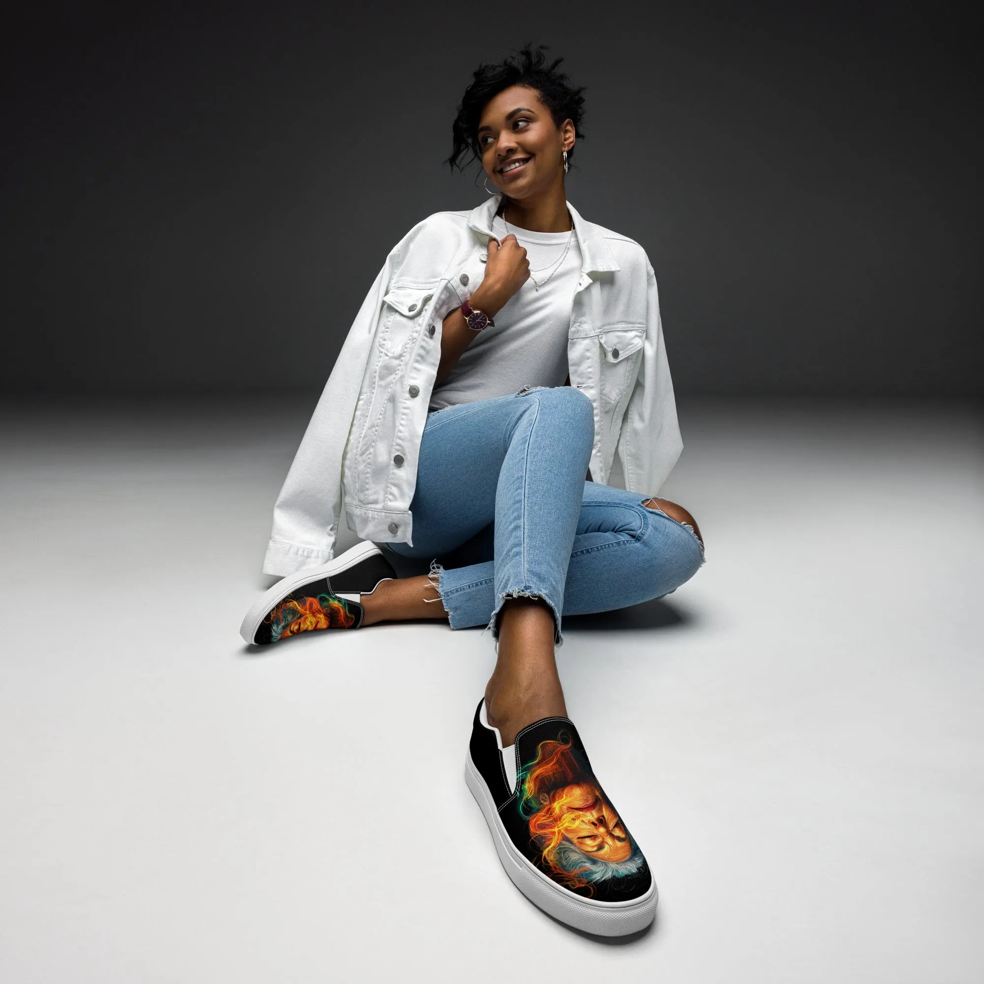 Divine Glow Women’s slip-on canvas shoes