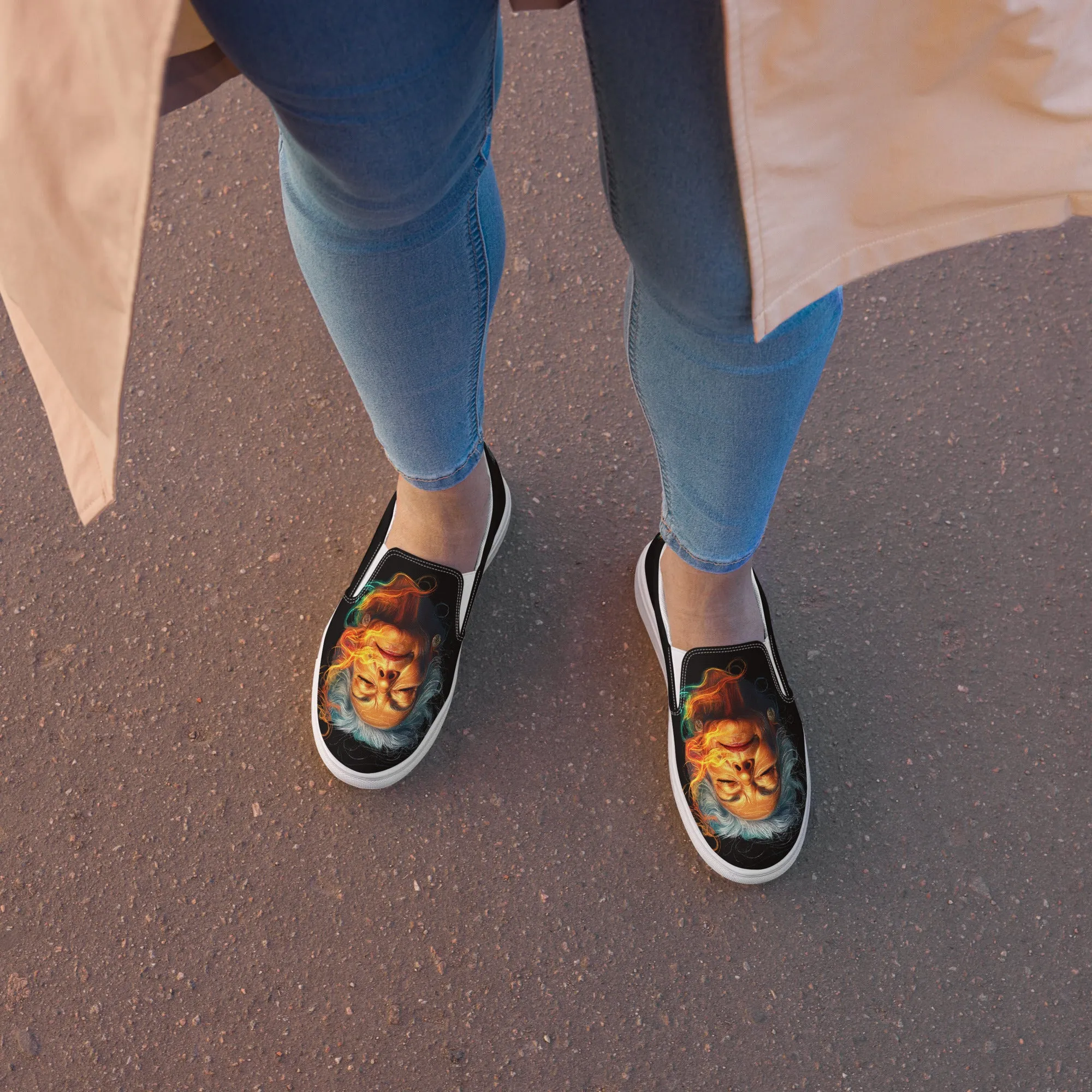 Divine Glow Women’s slip-on canvas shoes