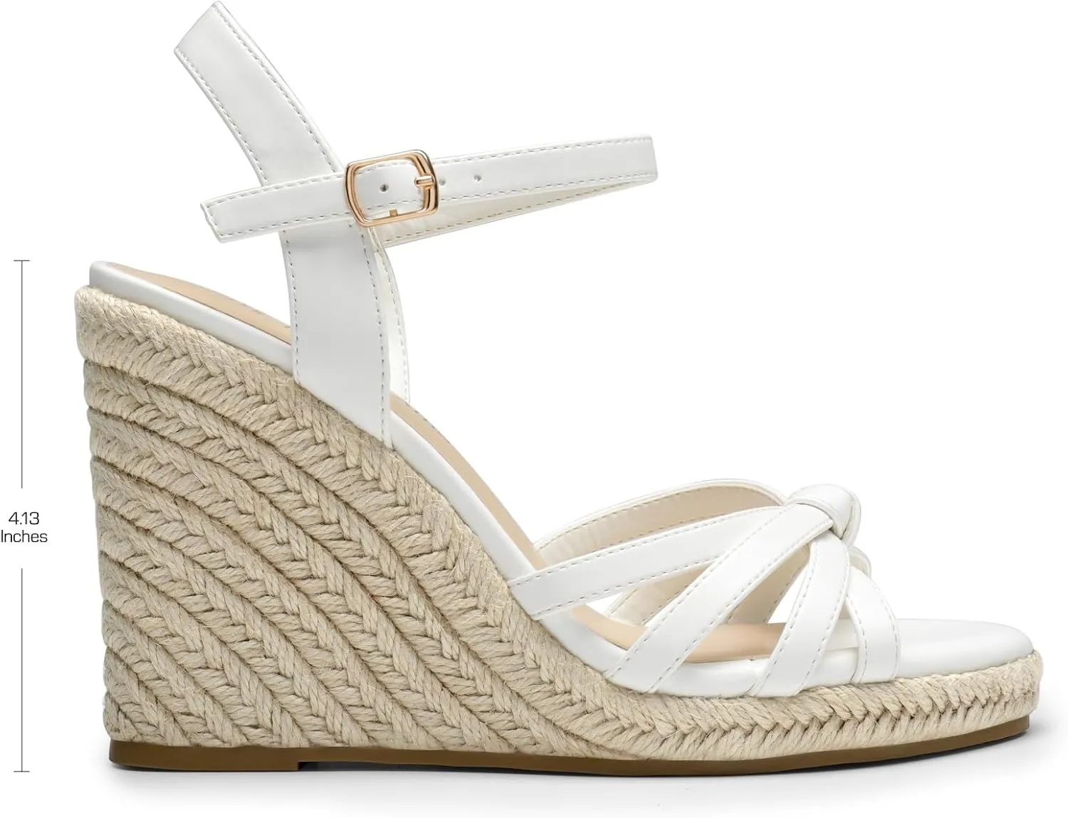 DREAM PAIRS Wedge Sandals for Women Dressy Summer, Platform Espadrille Strappy Casual Braided Heels Comfortable with Open Toe and Ankle Strap