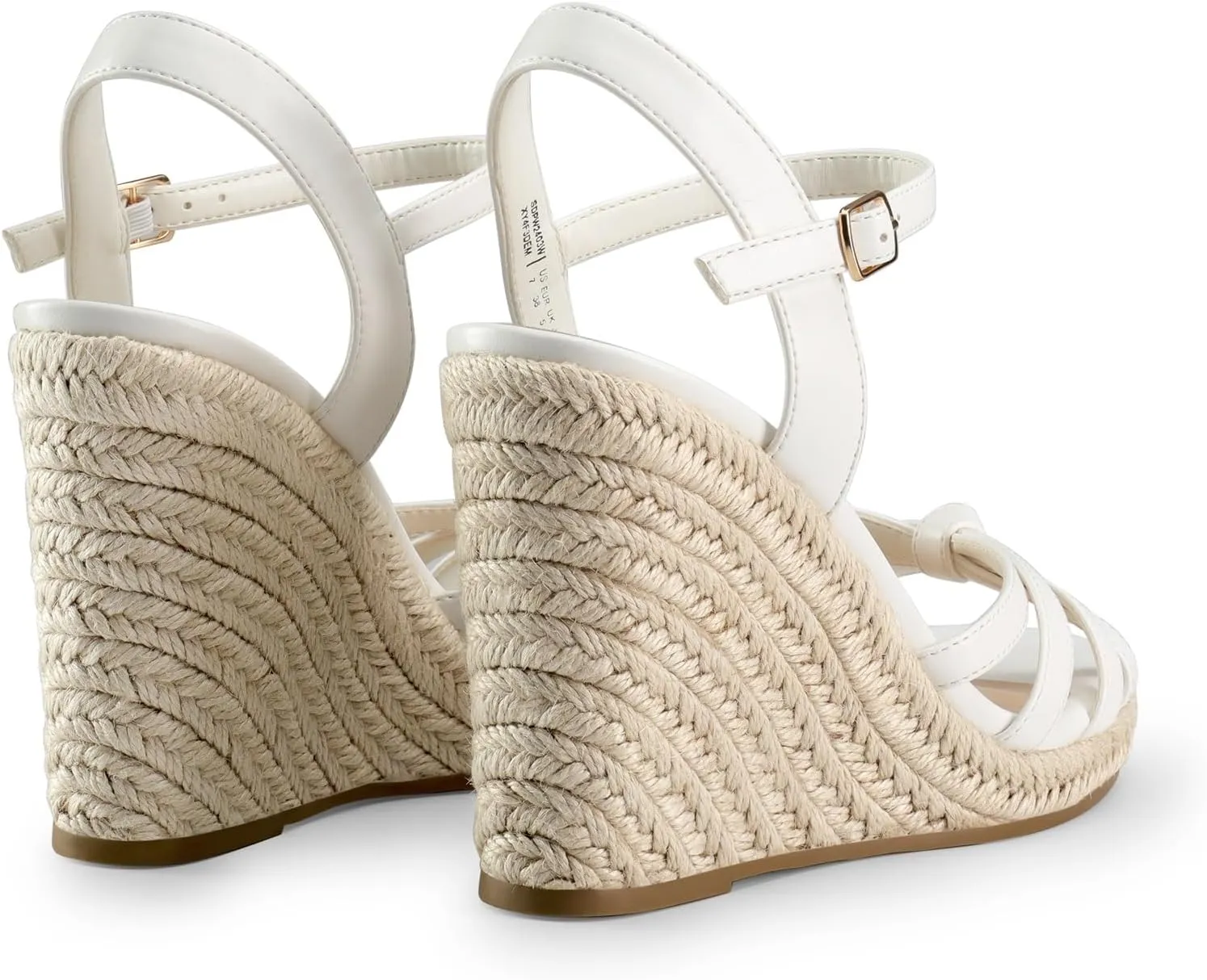 DREAM PAIRS Wedge Sandals for Women Dressy Summer, Platform Espadrille Strappy Casual Braided Heels Comfortable with Open Toe and Ankle Strap