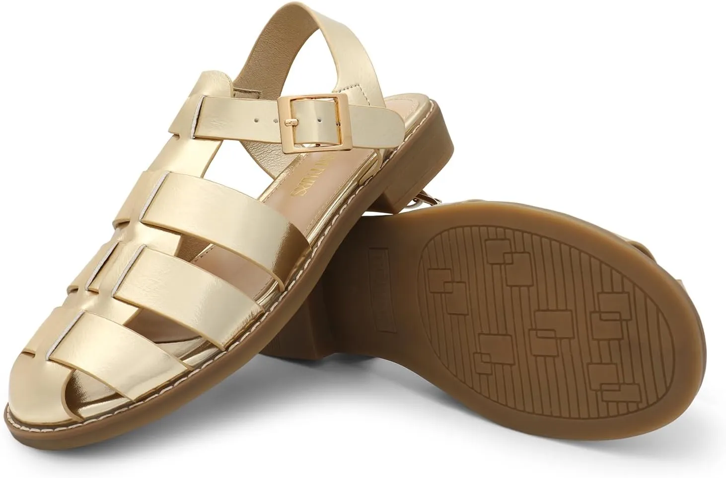 DREAM PAIRS Womens Fisherman Gladiator Braided Flat Sandal Cute Woven Strappy Closed Toe Shoes for Summer