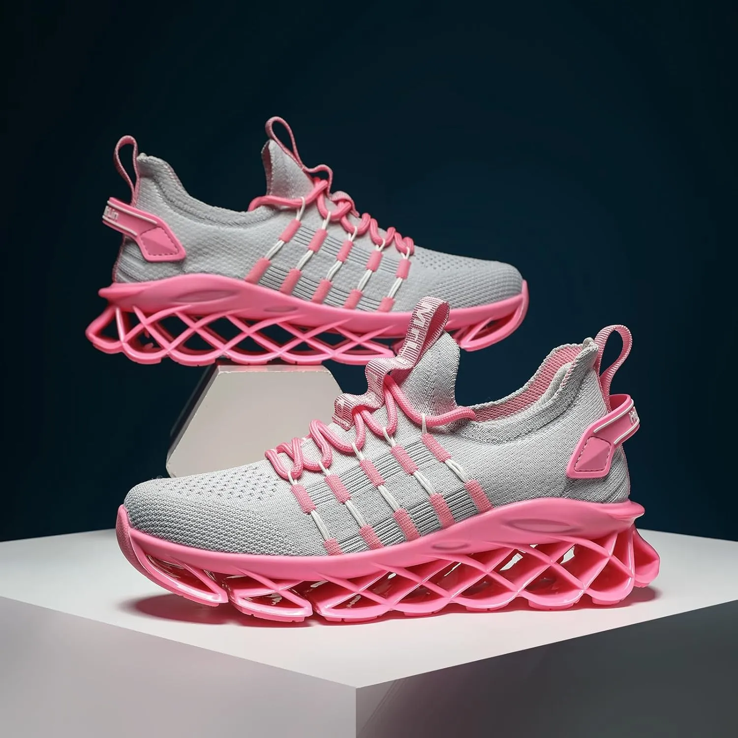 DUDHUH Women's Fashion Sneakers Womens Shoes Slip On Work Casual Comfortable Gym Walking Shoes for Women