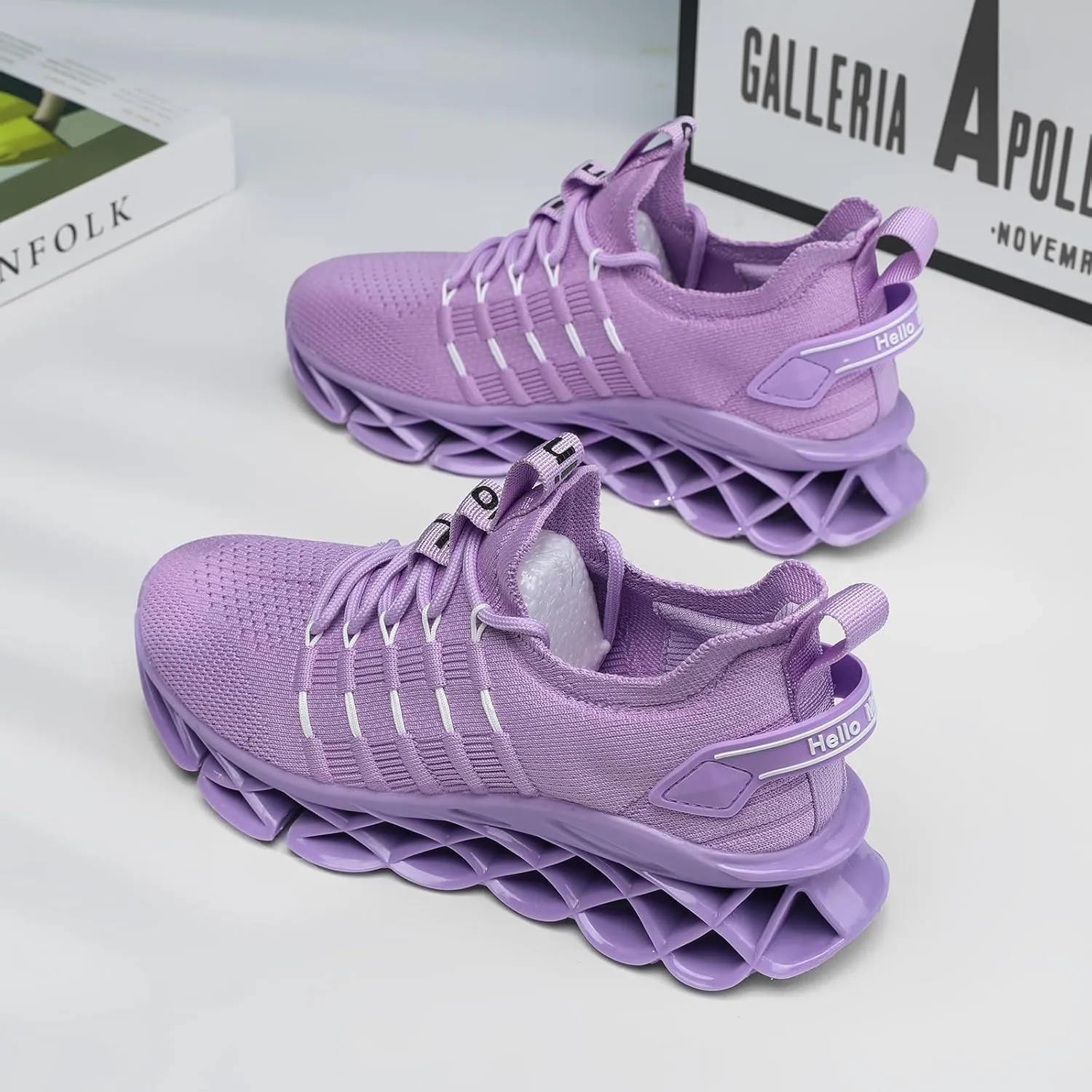DUDHUH Women's Fashion Sneakers Womens Shoes Slip On Work Casual Comfortable Gym Walking Shoes for Women