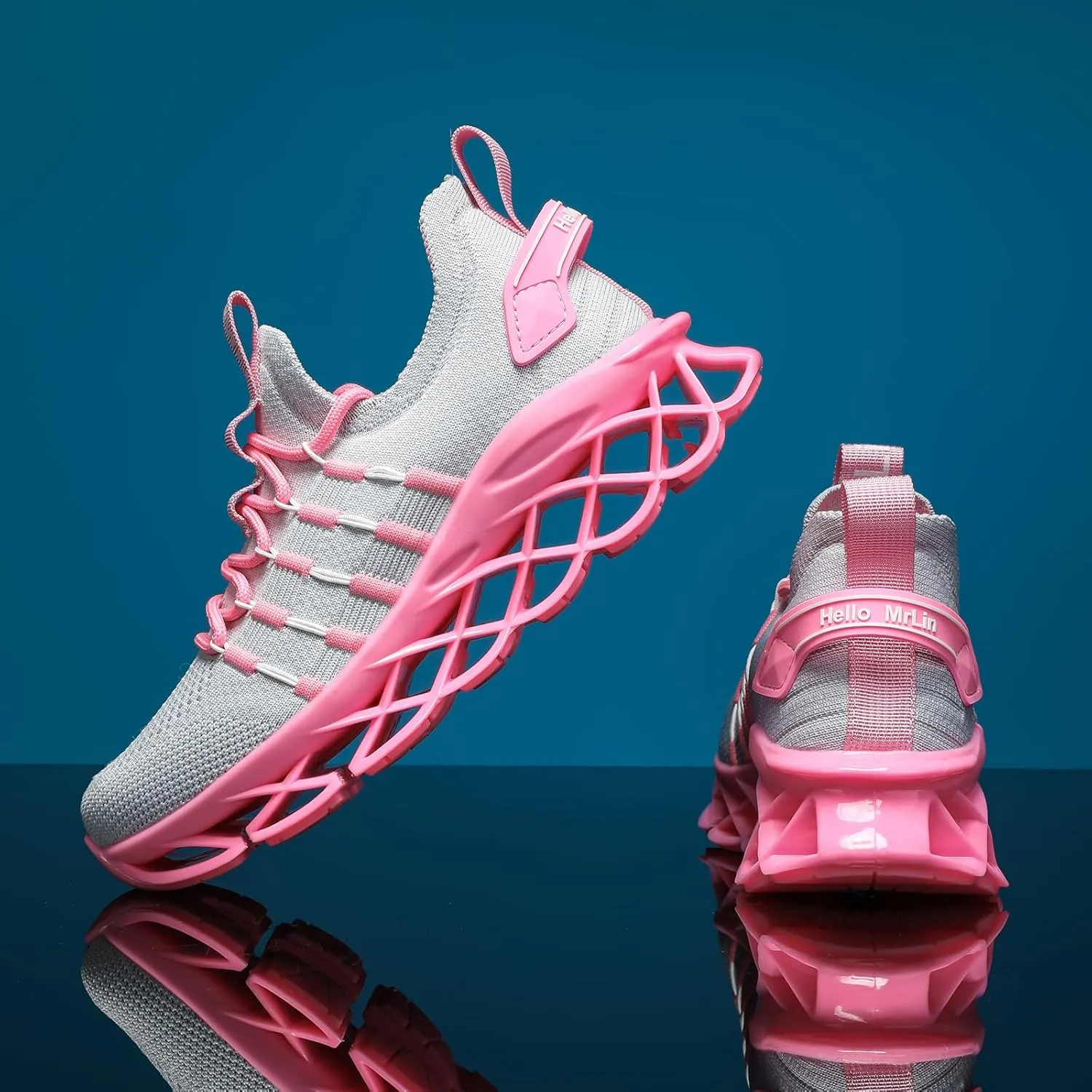 DUDHUH Women's Fashion Sneakers Womens Shoes Slip On Work Casual Comfortable Gym Walking Shoes for Women