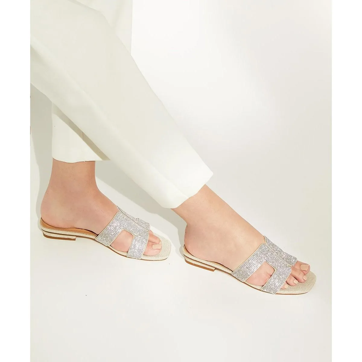 Dune Loupe Sandal Silver