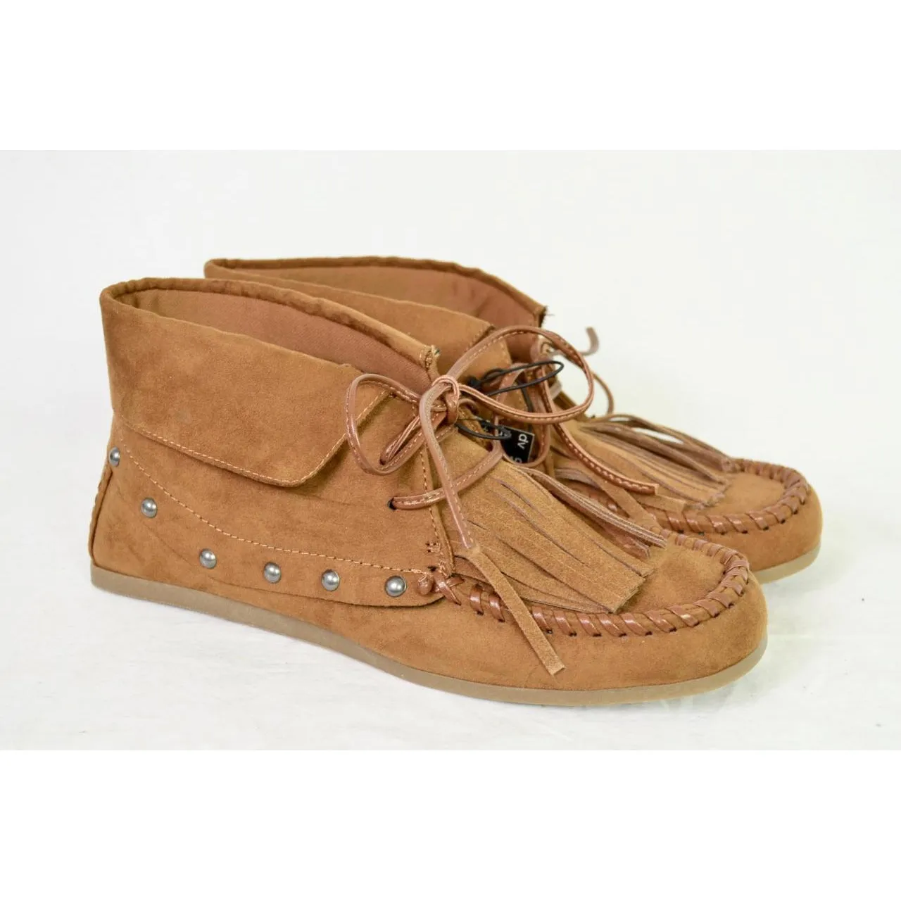 DV by Dolce Vita Women's Brown Studded Dani Moccasin Booties 8