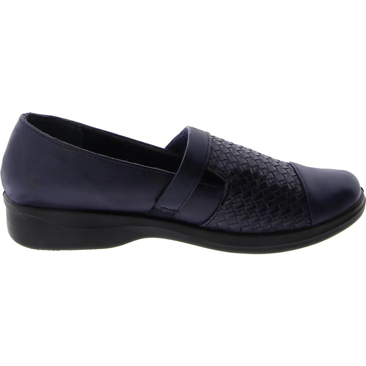 Easy Street Womens Destiny Leather Slip On Loafers