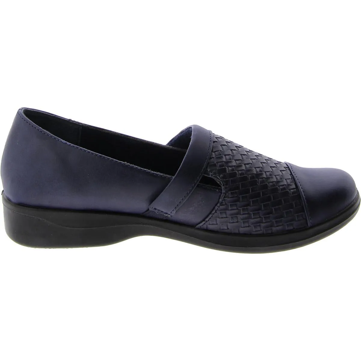Easy Street Womens Destiny Leather Slip On Loafers