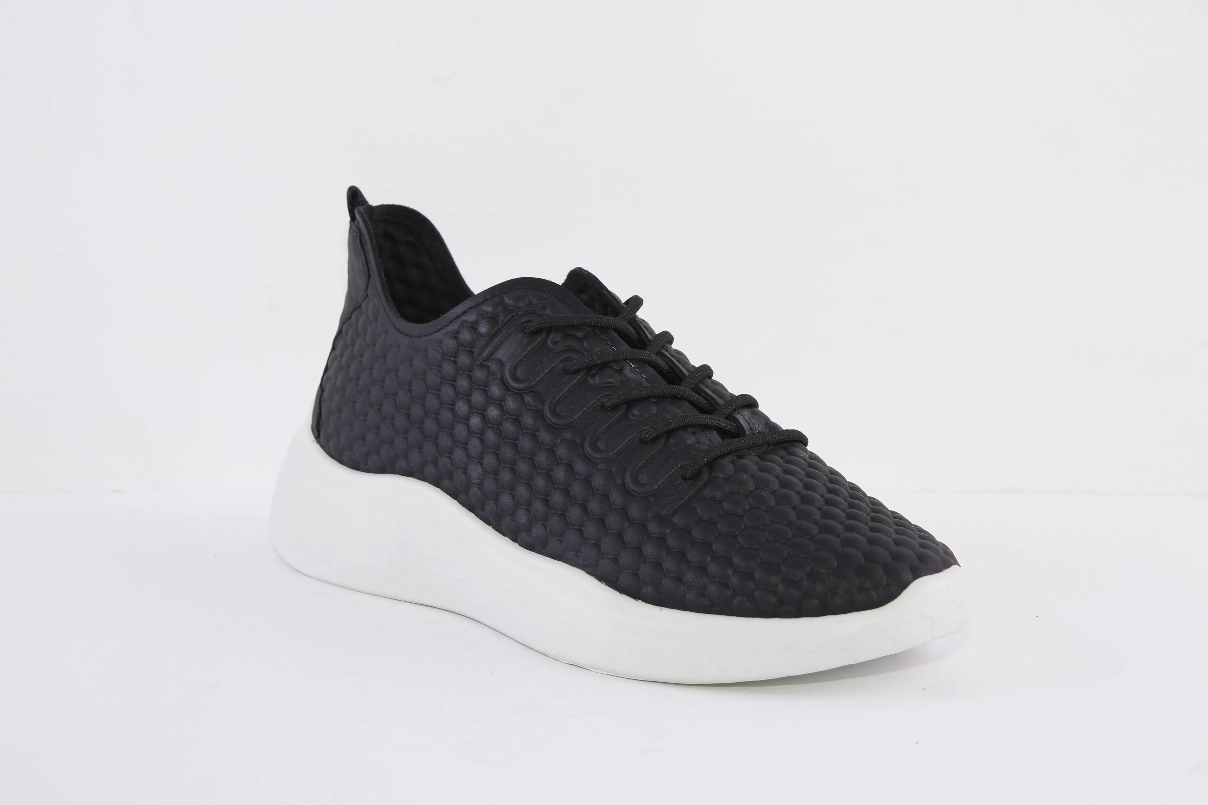 ECCO - 825253 01001 THERAP-MOCK LACE SLIP-ON SHOE - BLACK