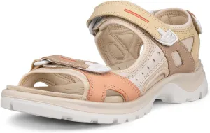 ECCO Women's Yucatan Sport Sandal, Multicolor Straw Nubuck, 12-12.5