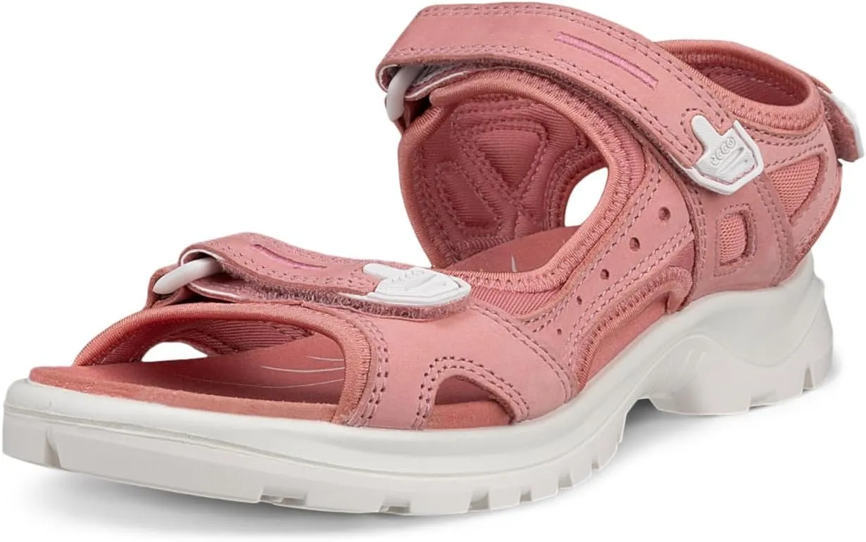 ECCO Women's Yucatan Sport Sandal, Old Rose Nubuck, 8-8.5
