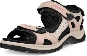 ECCO Women's Yucatan Sport Sandal, Rose DUST Nubuck/Limestone Nubuck, 10-10.5