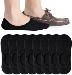 Eedor No Show Socks Men - Non Slip, Invisible & Low Cut Ankle - Casual & Formal Socks for Men - Soft & Stretchable Cotton