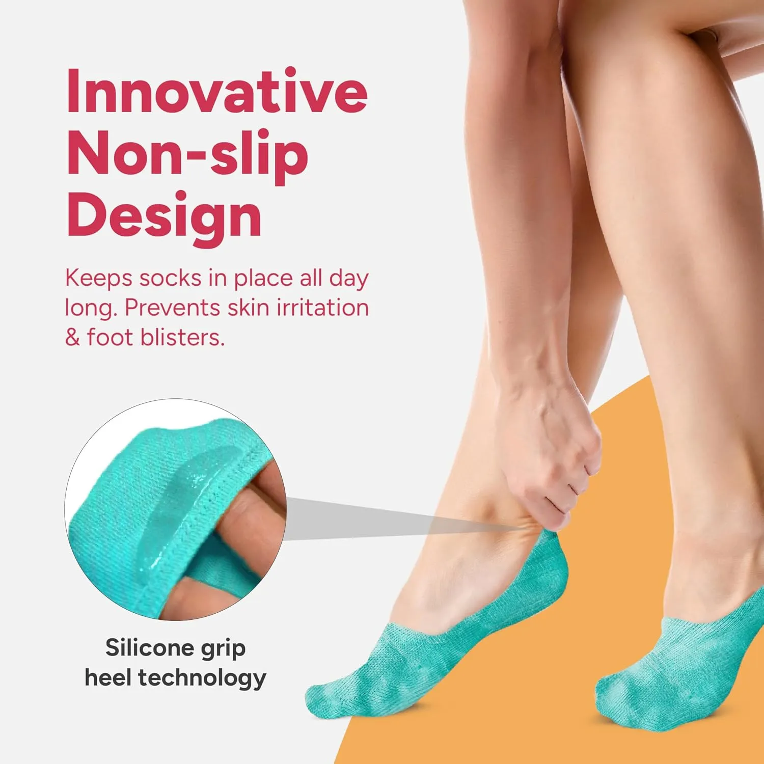 Eedor No Show Socks Womens Invisible Liner, Non Slip & Low Cut, Casual & Formal Wear, Soft & Stretchable