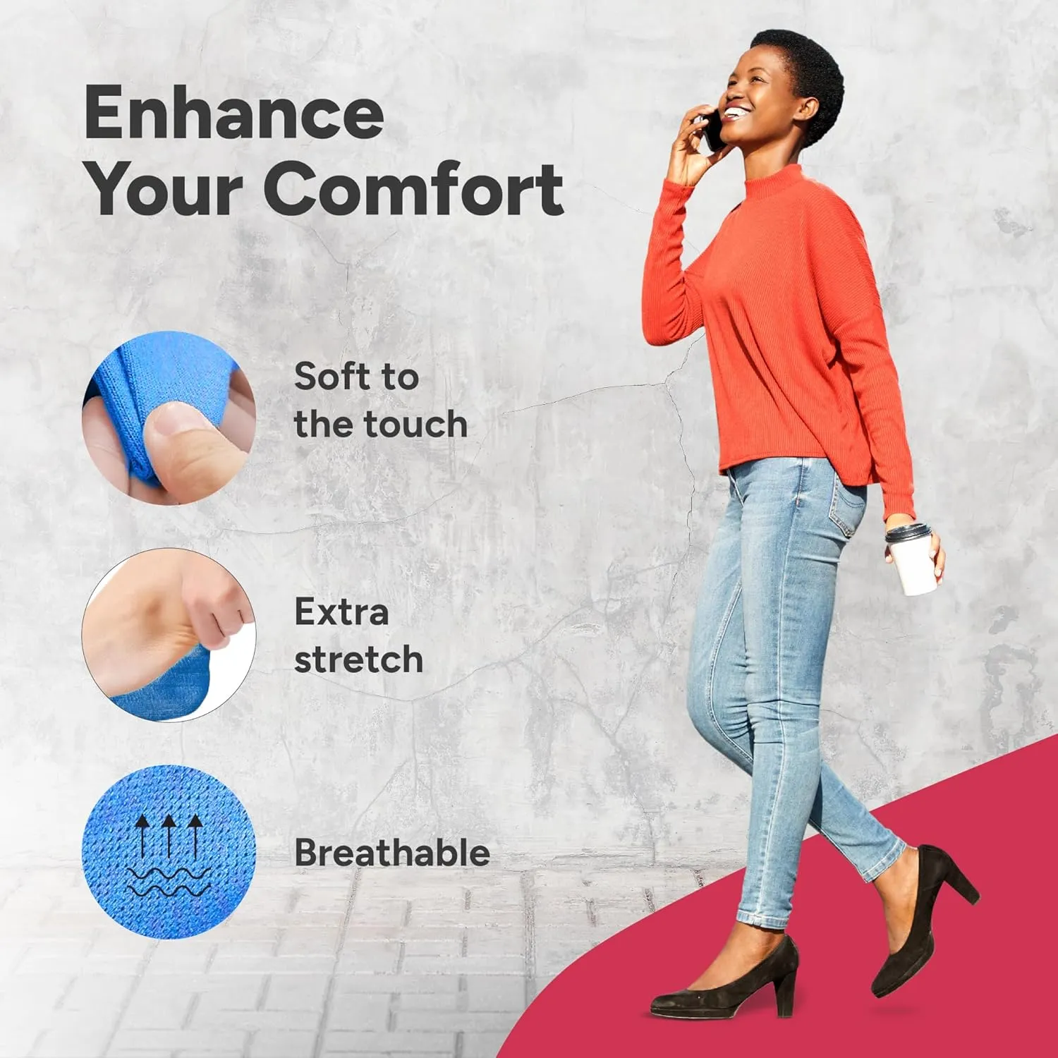 Eedor No Show Socks Womens Invisible Liner, Non Slip & Low Cut, Casual & Formal Wear, Soft & Stretchable
