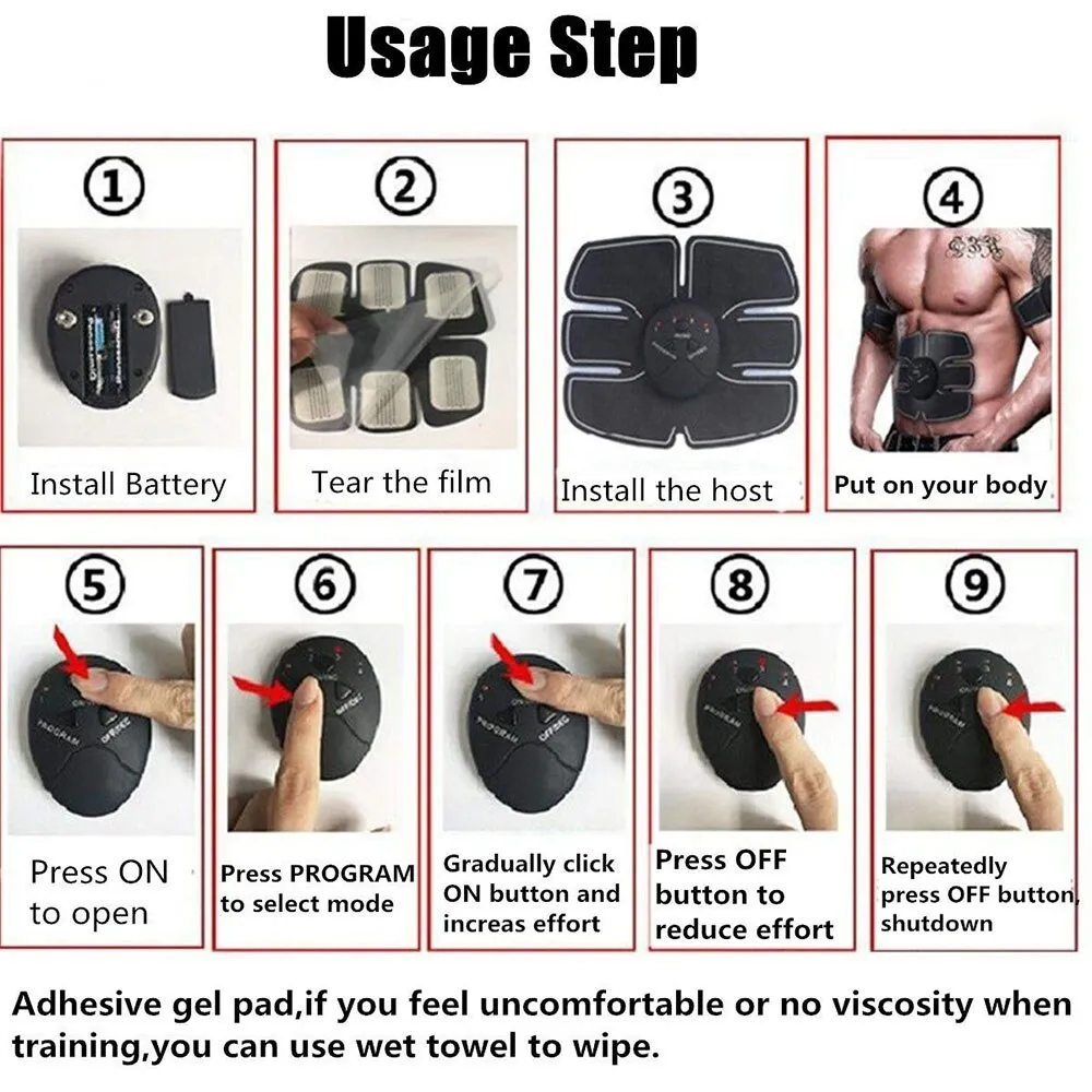 Electrical Muscle Stimulation Bodybuilding Device