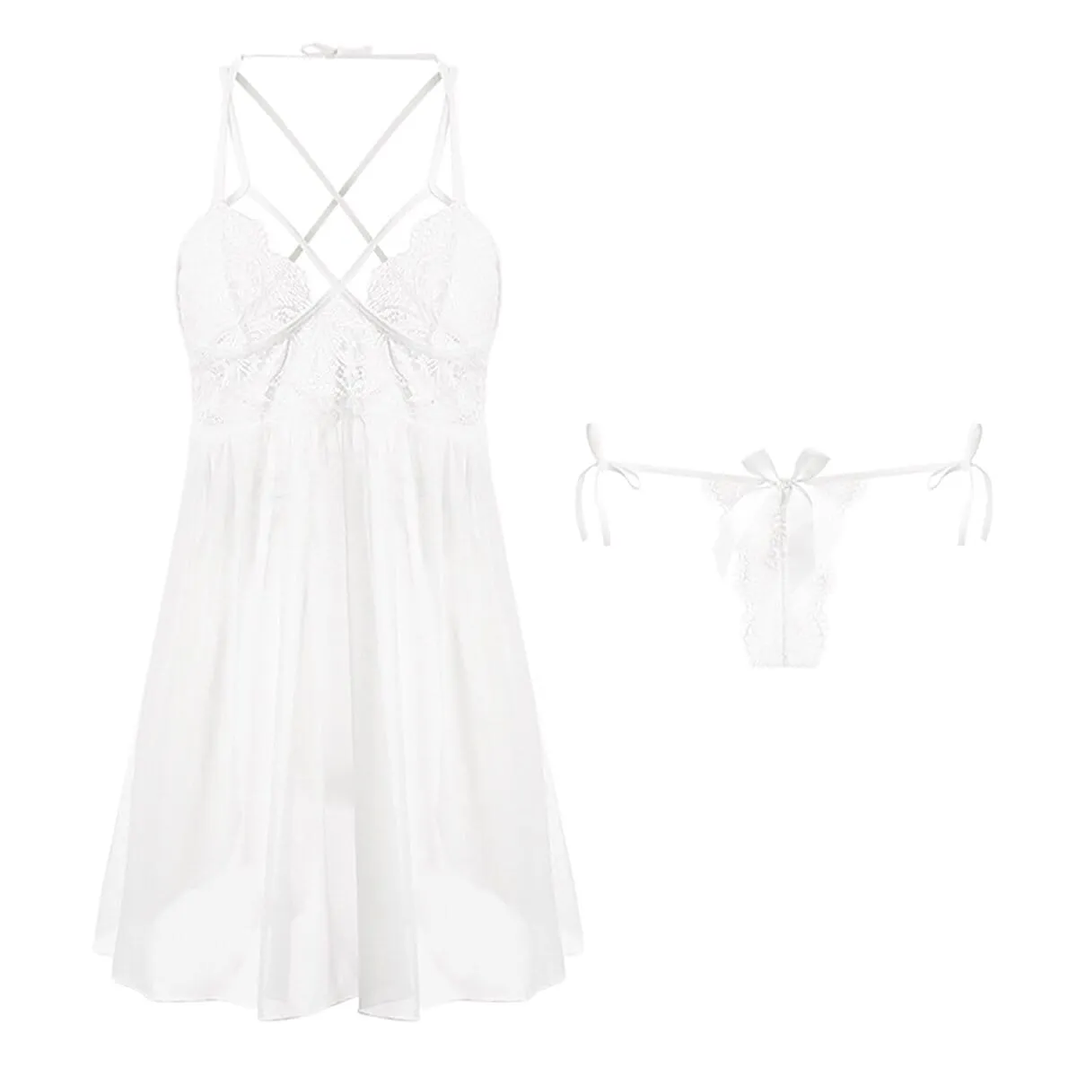 Ellen mesh slip set