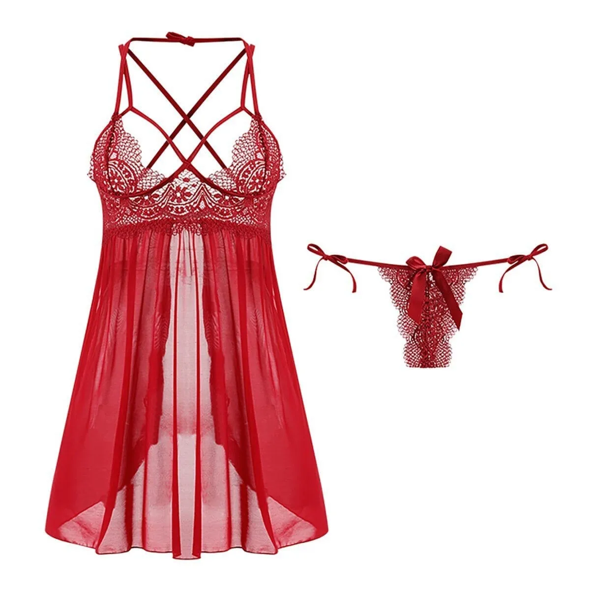 Ellen mesh slip set