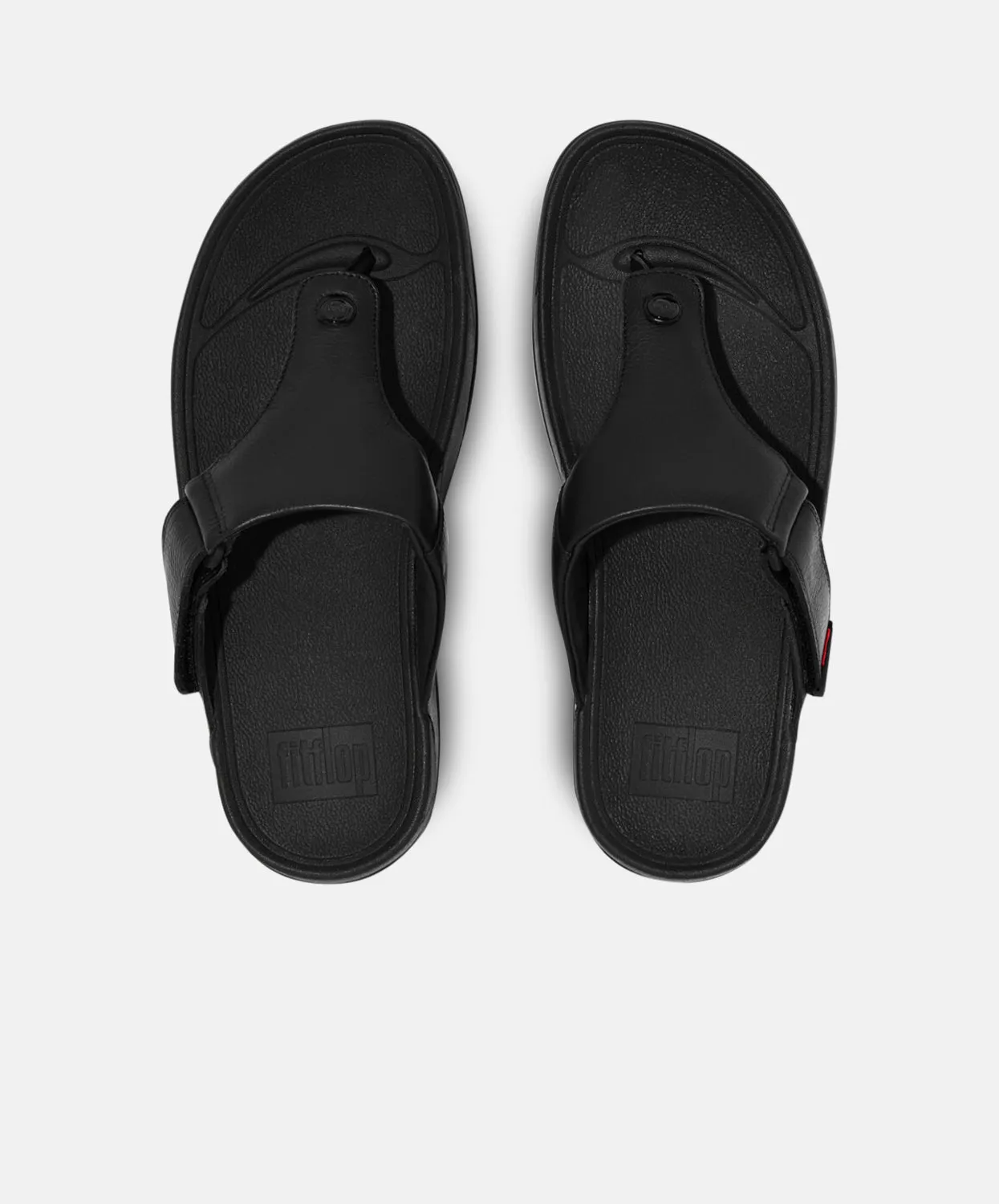 FitFlop Trakk II Toe-Post All Black Mens Sandals