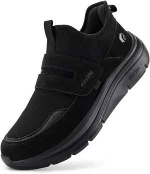 FitVille Slip On Shoes for Women Wide Width Walking Shoes Hands Free Lightweight Gym Tennis Sneakers for Women with Arch Support - Cloud Wanderer V5