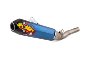 FMF Racing Factory 4.1 RCT Slip-On - Blue Titanium Muffler - Carbon End Cap 044455