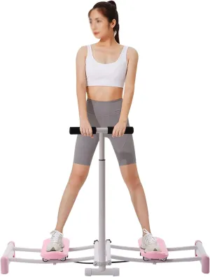 Foldable Postpartum Pelvic Floor Muscle Repair Strengthening Training Device Women, Hip Trainer with Adjustable Rods, Weight Loss Thin Legs Kegel Exercises, Ski Practice