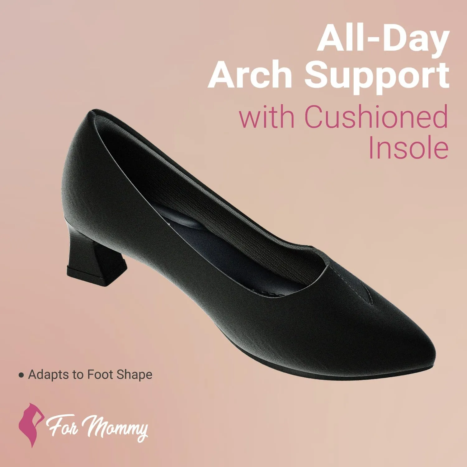 for Mommy Pregnancy Shoes for Swollen Feet – Stretchable with Patented Design, Providing Comfort and Style for Pregnant Women – Wide, Non-Slip Shoes