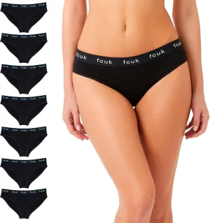 French Connection Women’s Underwear Briefs – Pack of 5, 7 – Cotton Underwear For Women – Soft and Stretchable