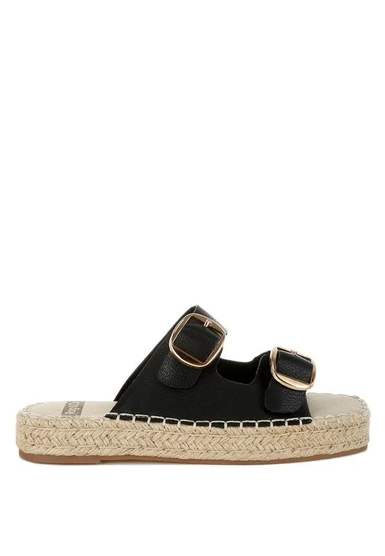 Genuine Leather Espadrilles