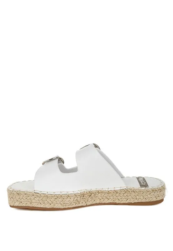 Genuine Leather Espadrilles