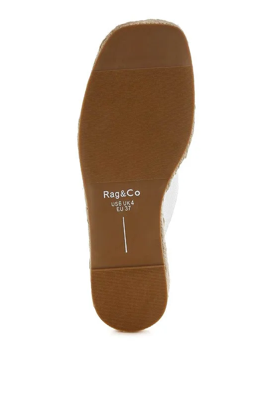 Genuine Leather Espadrilles