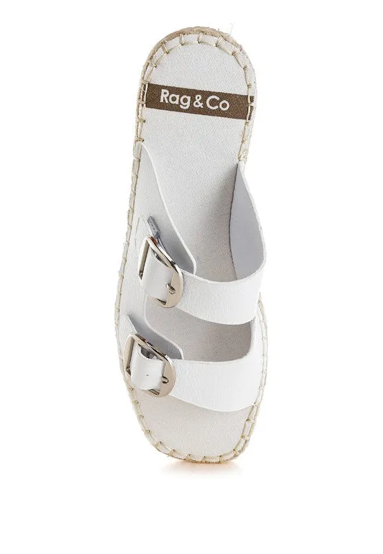 Genuine Leather Espadrilles