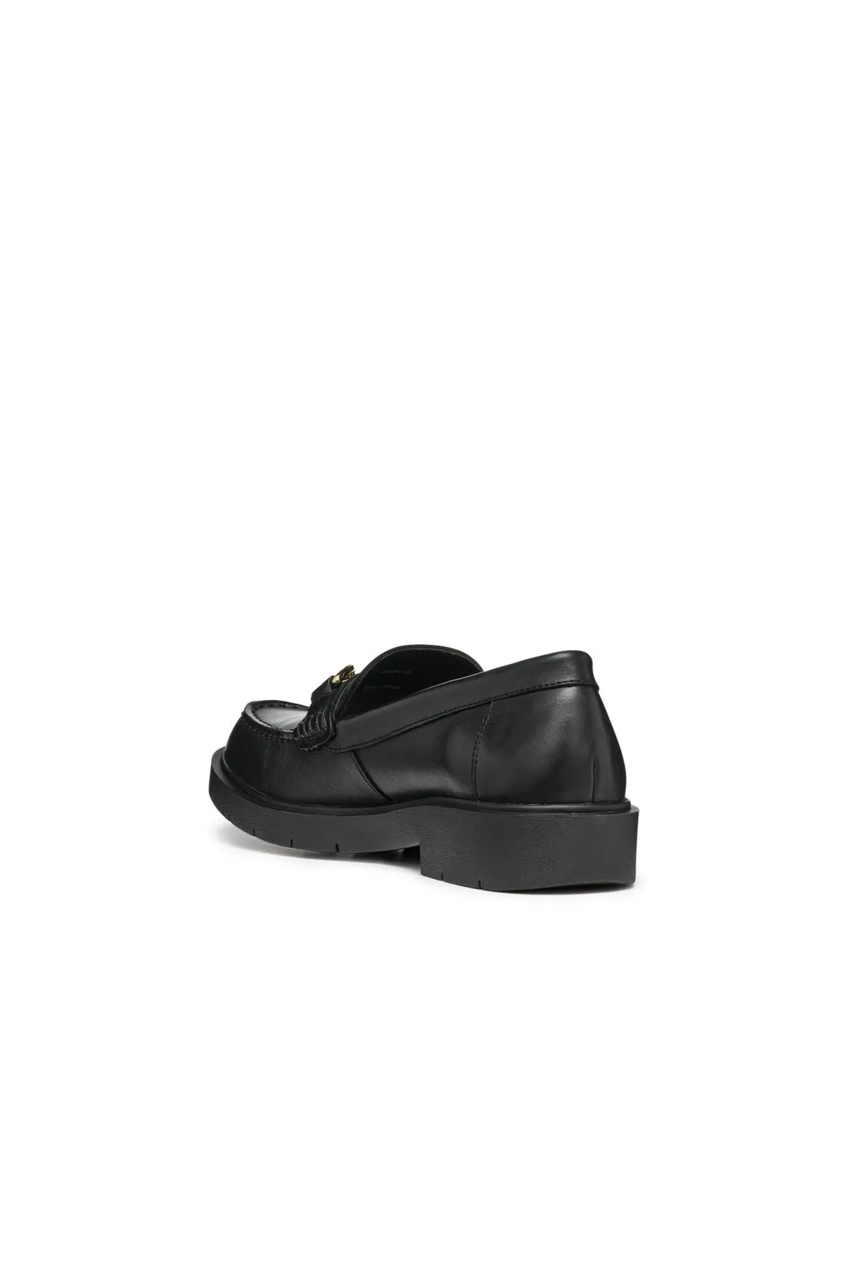 Geox Kadın Siyah Spherica EC1 C Deri Maskülen Loafer