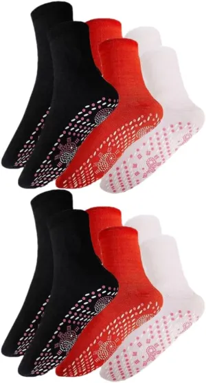 GLEAVI Heated Socks for Men Women Thermal Self Heating Socks for Winter Comfortable Breathable for Cold Feet