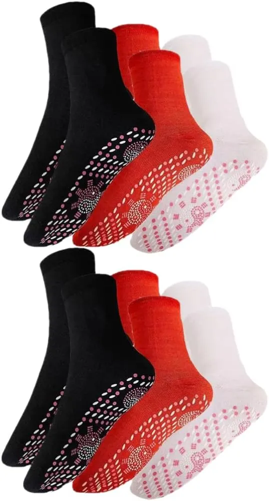 GLEAVI Heated Socks for Men Women Thermal Self Heating Socks for Winter Comfortable Breathable for Cold Feet