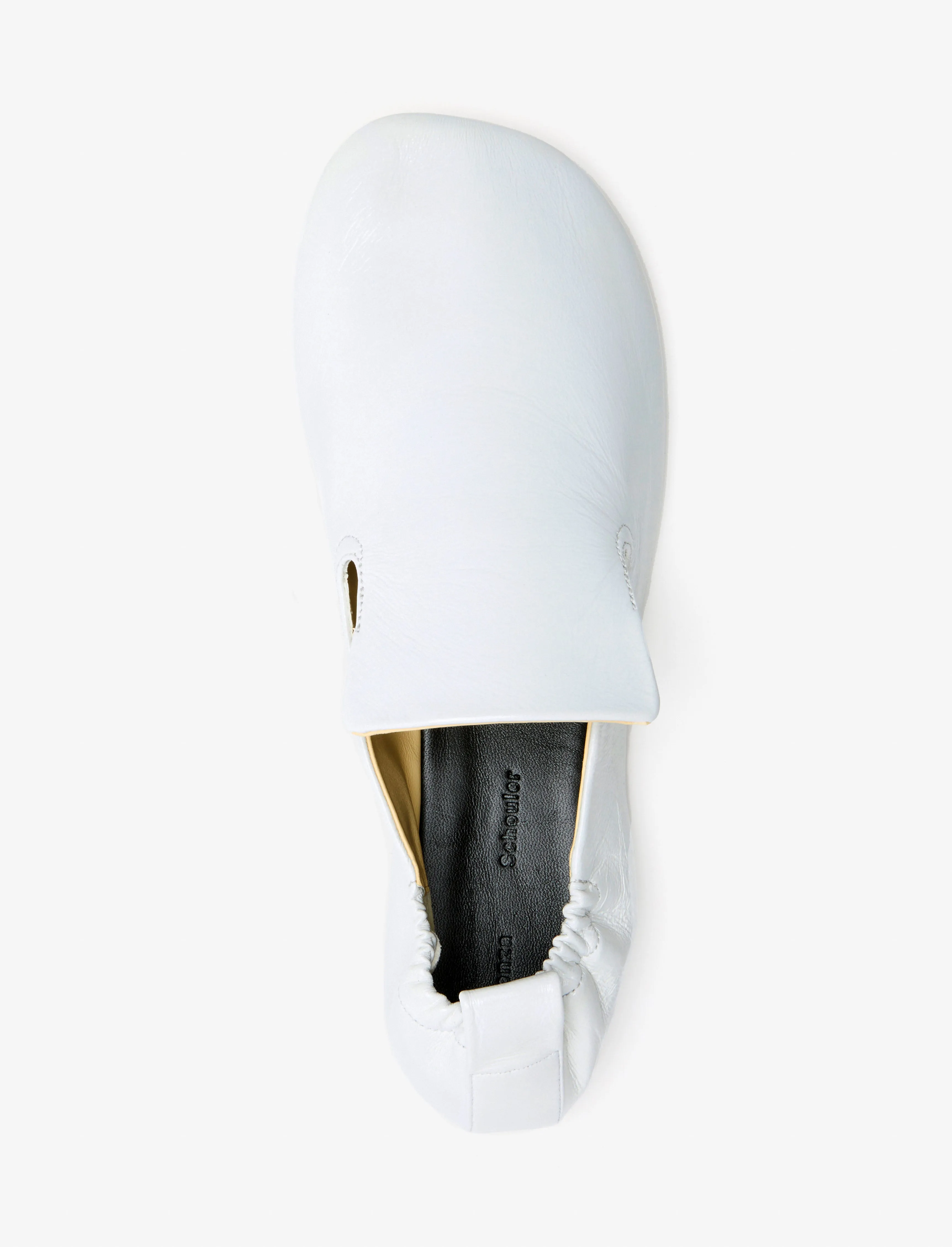 Glove Ruched Loafers in Slick Nappa