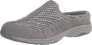 Grey) On Travel High-precision Slip Clog Round Easy (9.5, Mule Closed-Toe Time Cheap Spirit Wide Grey