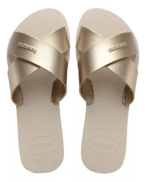 Havaianas Slide Metallic Silver