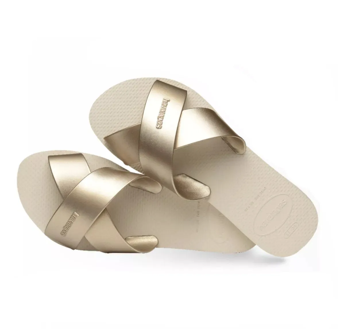 Havaianas Slide Metallic Silver